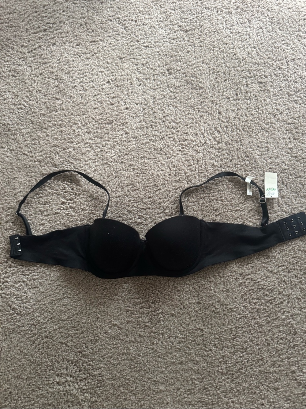 aerie Black Convertible Strapless Push-Up Bra
